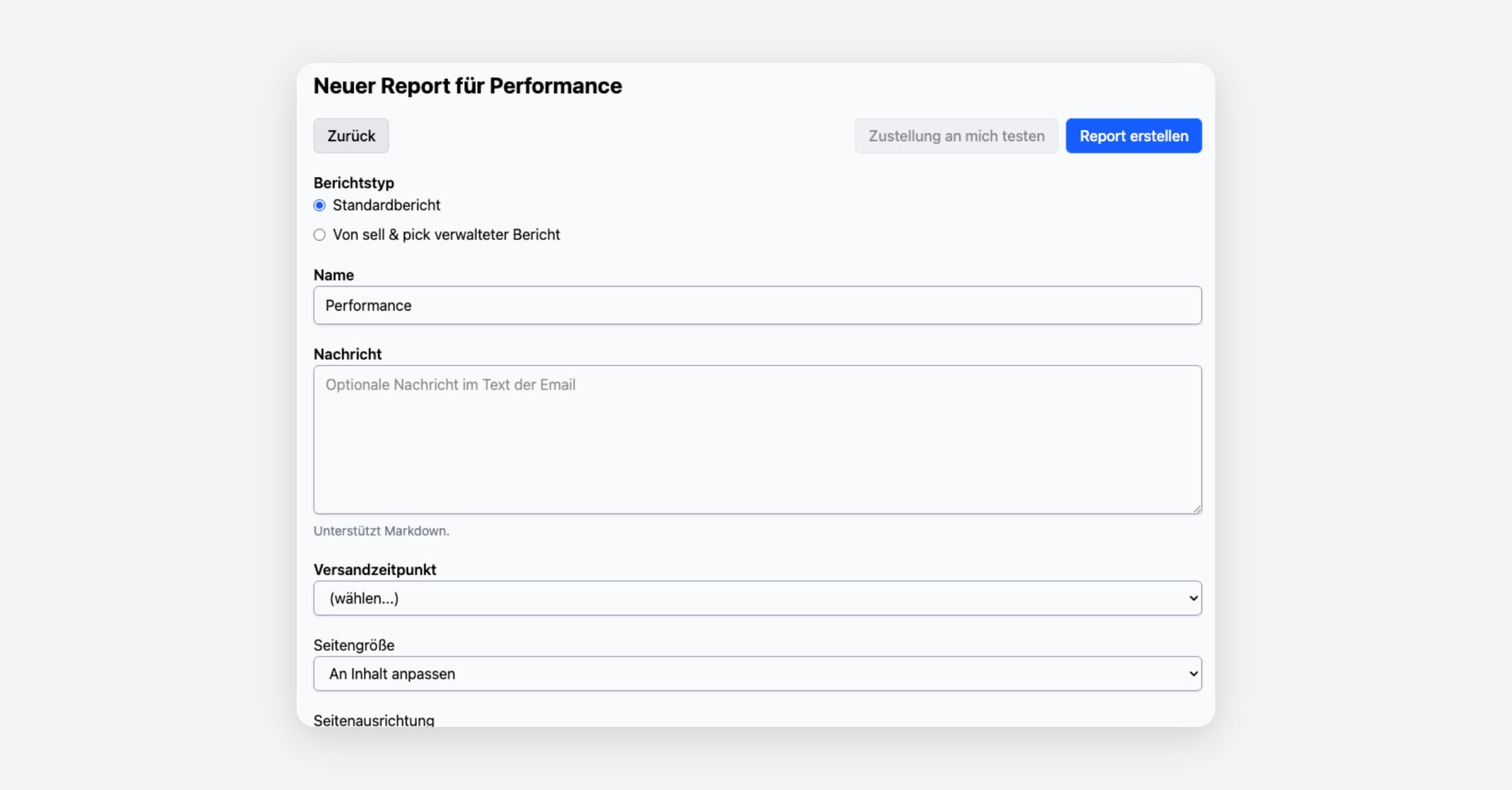 Automatische Reportings per Mail einrichten