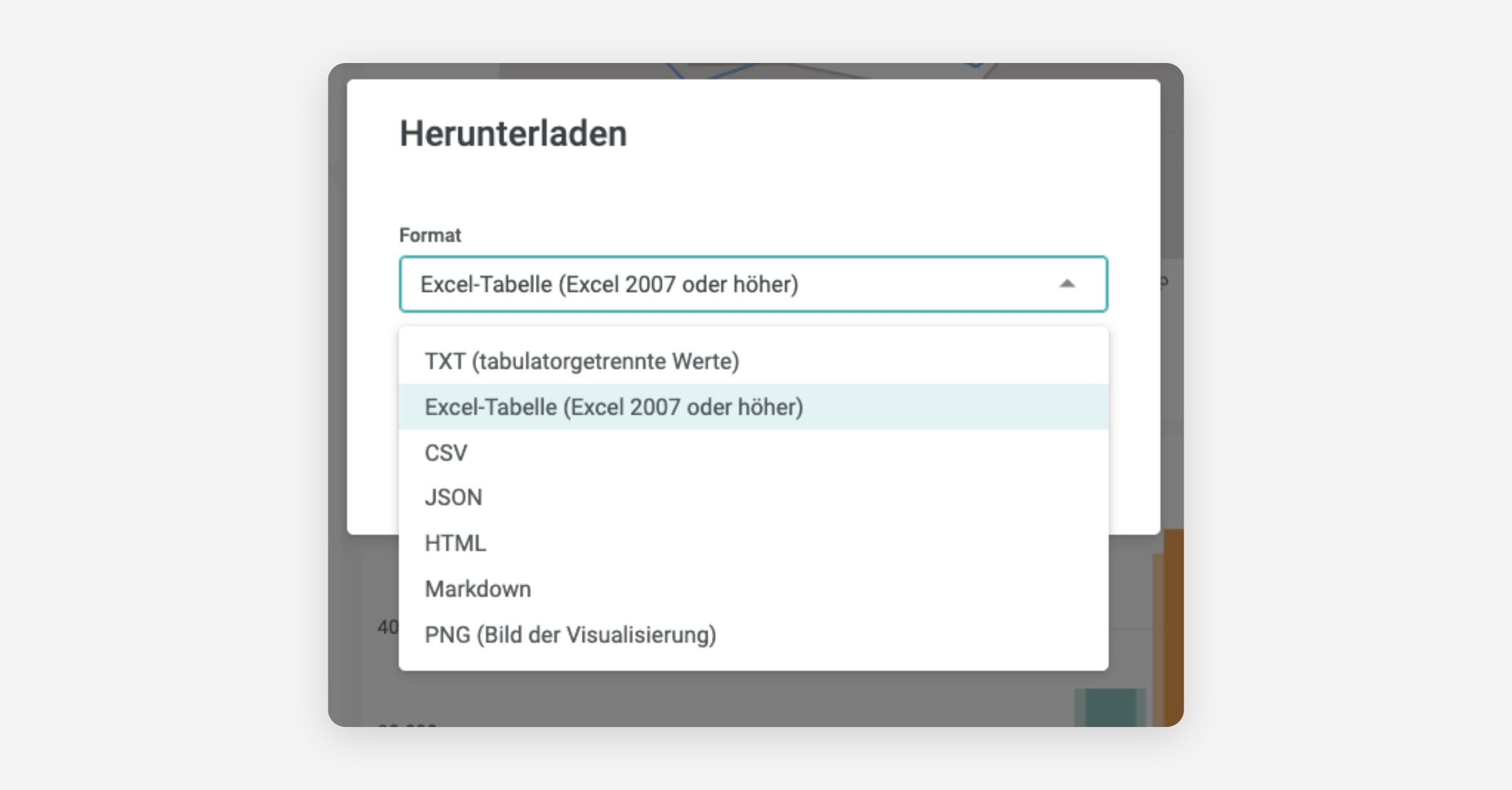 Reports downloaden & Daten herunterladen